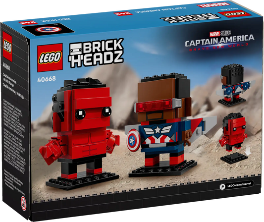 LEGO BrickHeadz - Captain America & Red Hulk Figures - #40668
