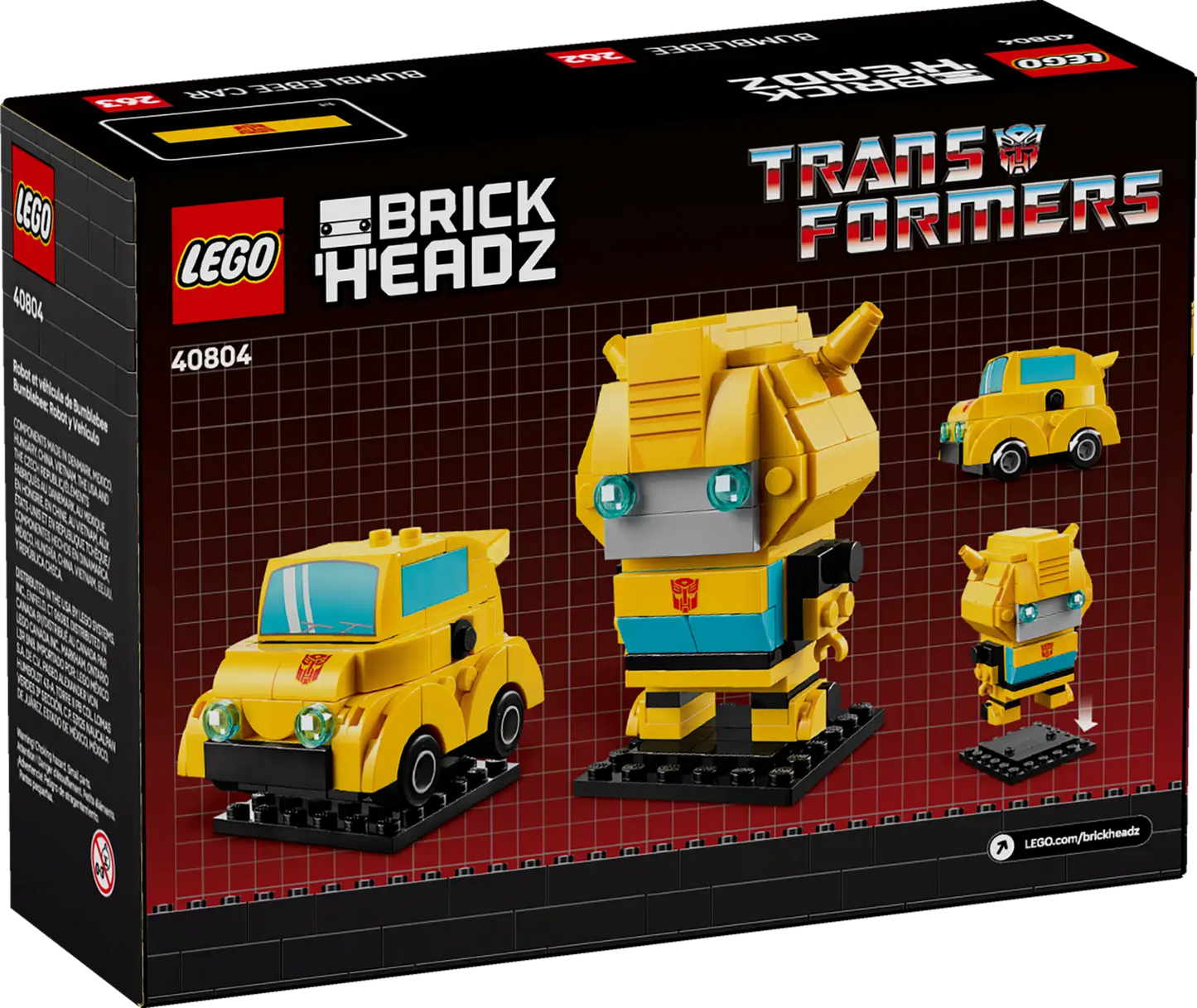 LEGO BrickHeadz - Bumblebee Robot & Vehicle - 40804 (Exclusives)