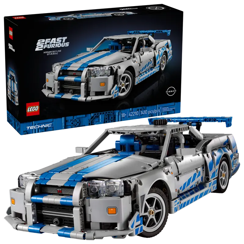 LEGO Technic - 2 Fast 2 Furious Nissan Skyline GT-R (R34) Car - #42210 (PRE-ORDER AUGUST 1)