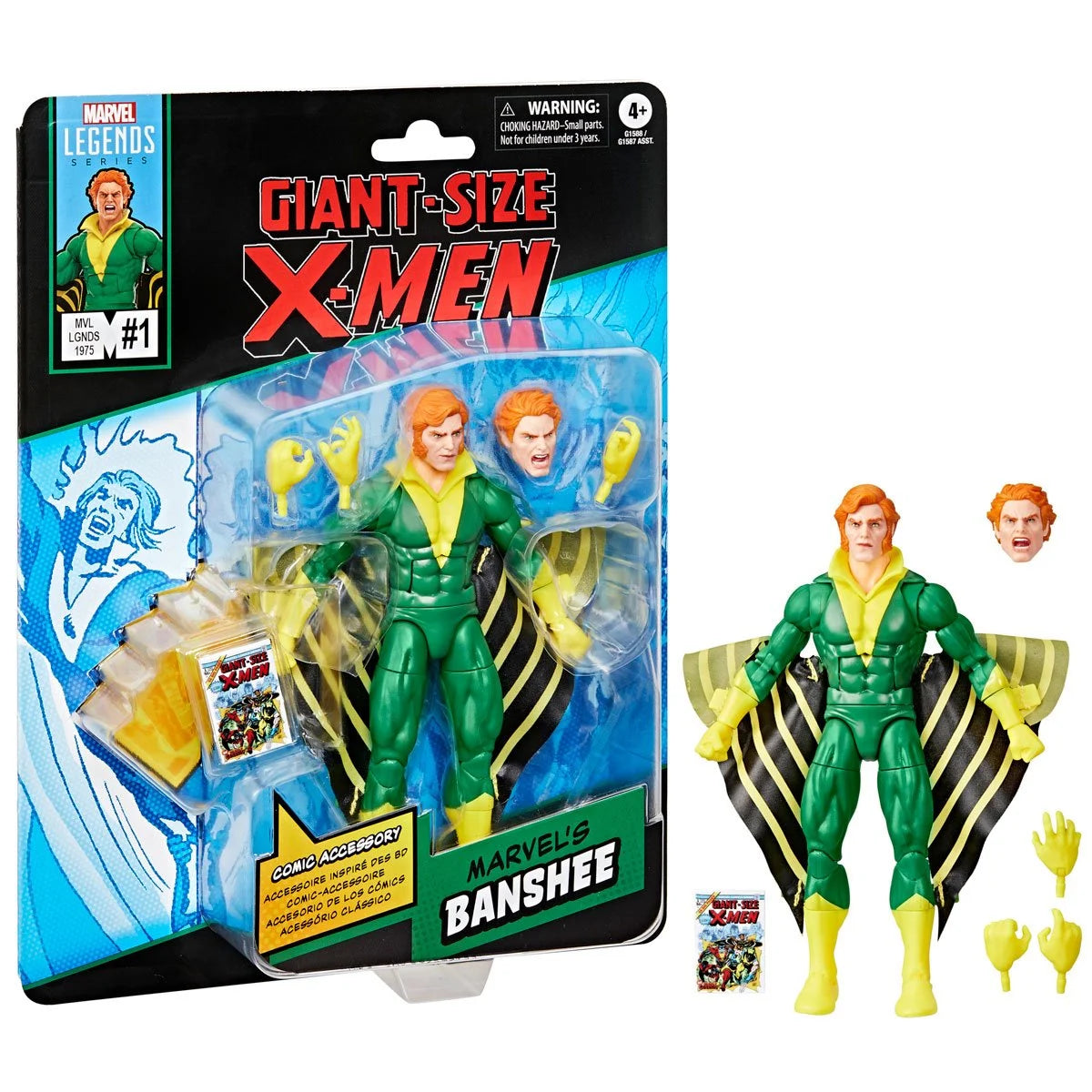 Marvel Legends -  Banshee Giant-Size X-Men  - Comics-Inspired 6-Inch Action Figure