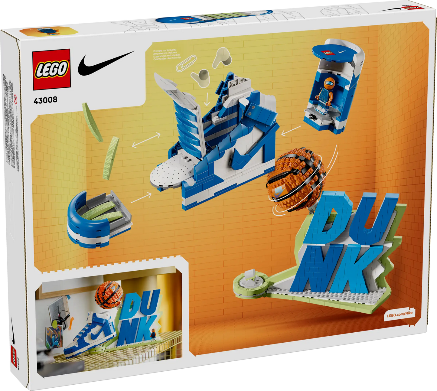 LEGO Nike - Nike Dunk Set - #43008 (READY TO SHIP) - MRMW43-008