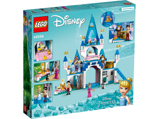 LEGO Disney - Cinderella and Prince Charming's Castle - #43206 (RETIRED)
