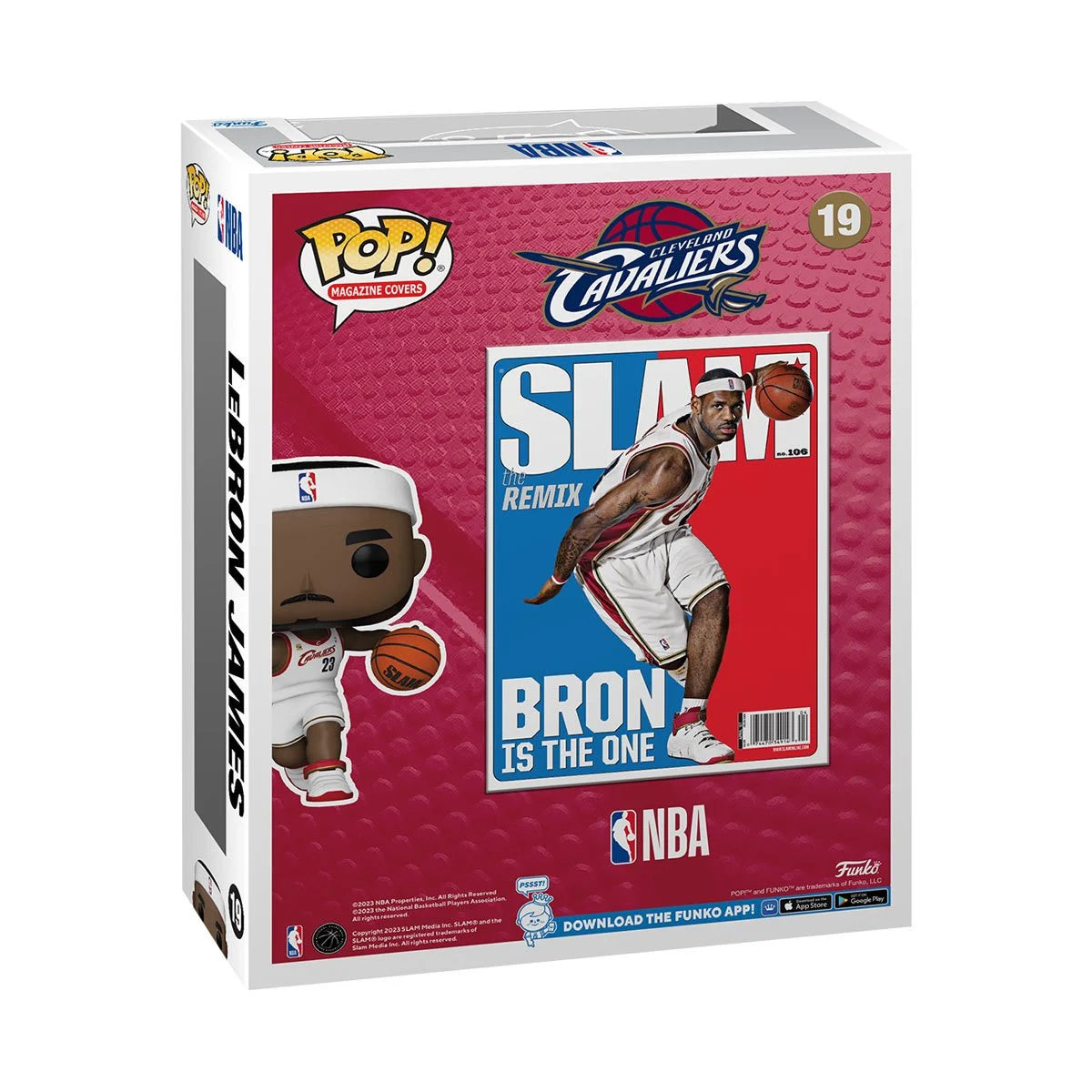 Funko Pop! - Cover: SLAM LeBron James Figure #19 w/ Case