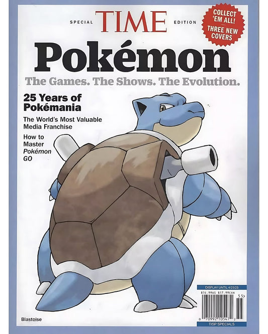 TIME Magazine - Pokemon - Blastoise - Magazine - 2025 Newsstand Edition