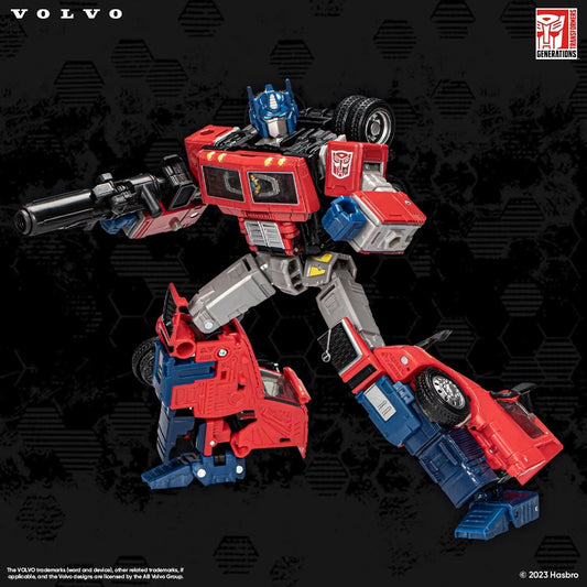 Optimus Prime - Takara Tomy - Transformers Generations Volvo VNR 300 - 8 Inch Figure Leader Class