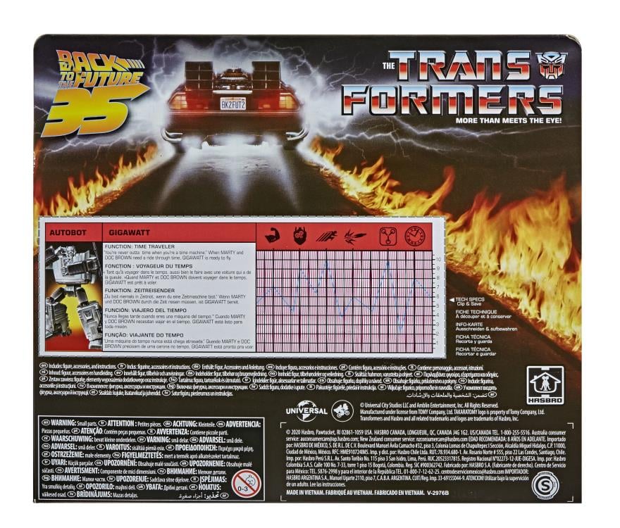 2020 Transformers x Back to the Future - Hasbro Transformers Gigawatt