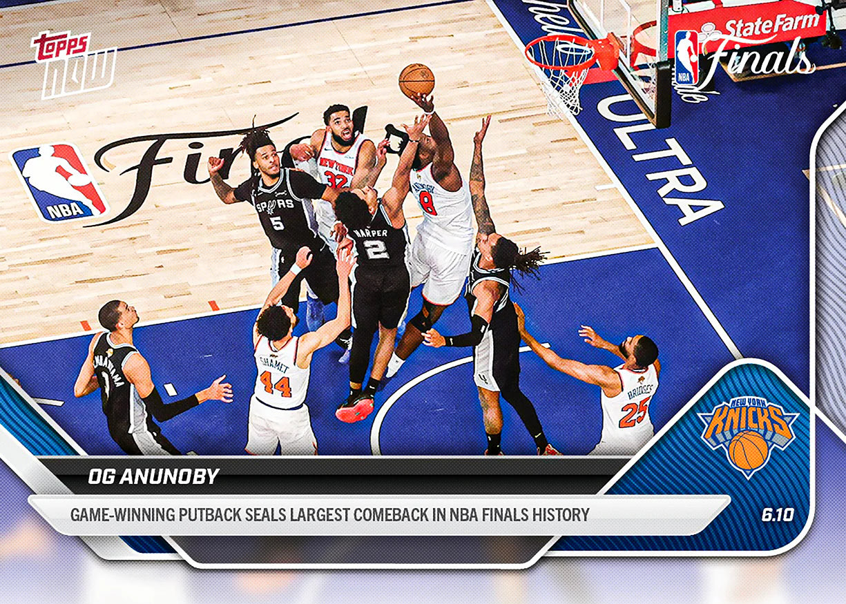 Topps Now - 2025-26 NBA Topps NOW - OG Anunoby - #336 Card with One Touch Holder (PRE-ORDER JULY 15)