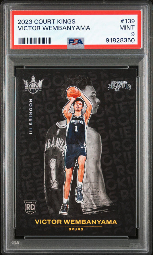 2023 Court Kings Victor Wembanyama - Rookie Level 3 - #139 - PSA Graded Card