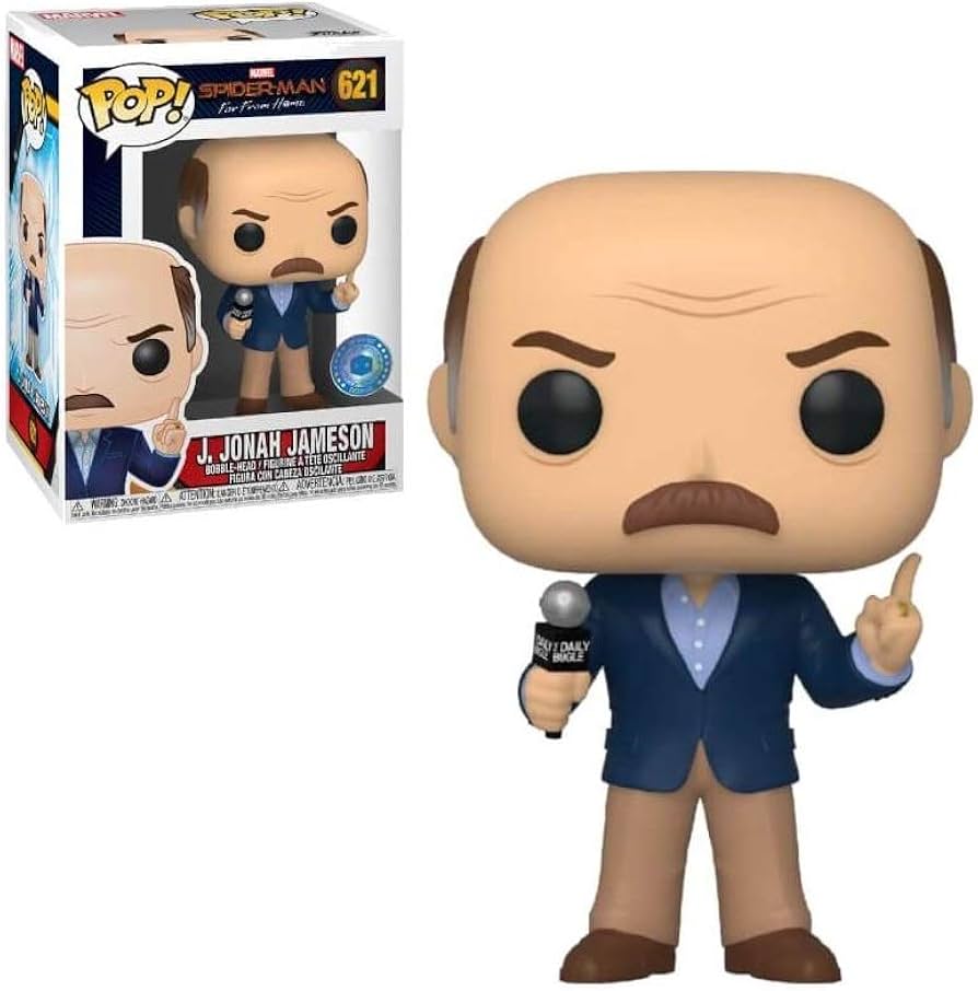 Funko - Marvel - Spider-Man Far From Home - J. Jonah Jameson - Pop in a Box Exclusive - #621