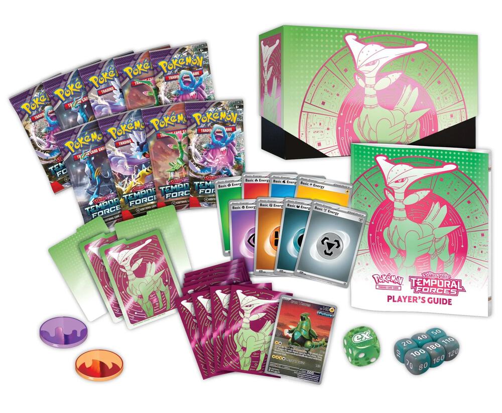 Pokemon - Scarlet & Violet - Temporal Forces Elite Trainer Box - Iron Leaves