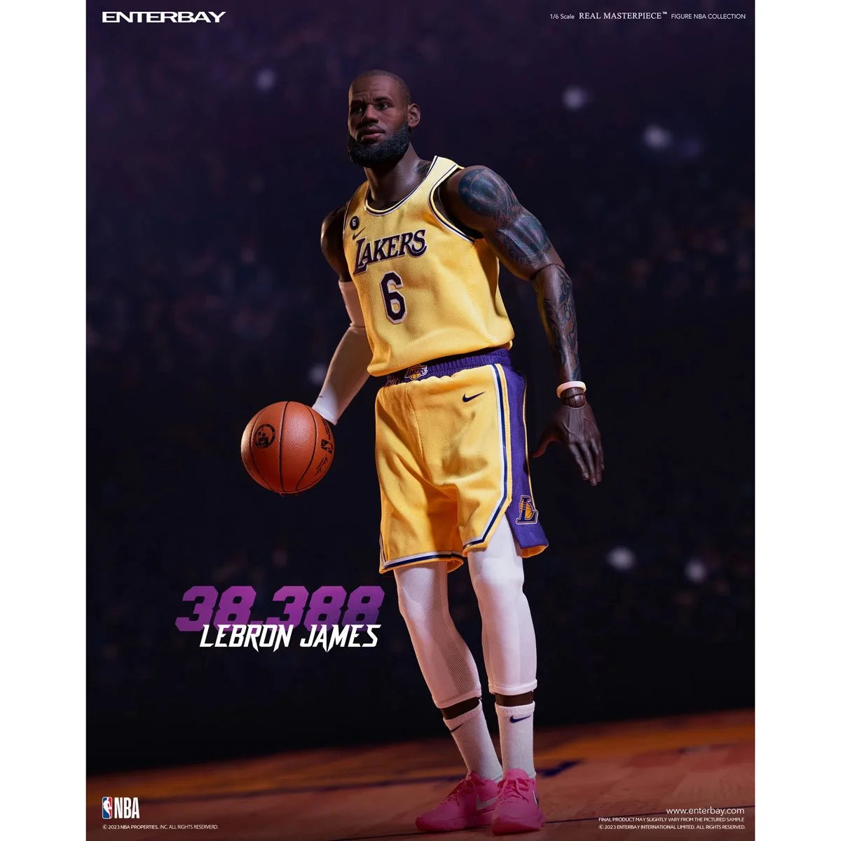 Real Masterpiece - LeBron James Scoring Record - 1:6 Action Figure - NBA Los Angeles Lakers - Enterbay