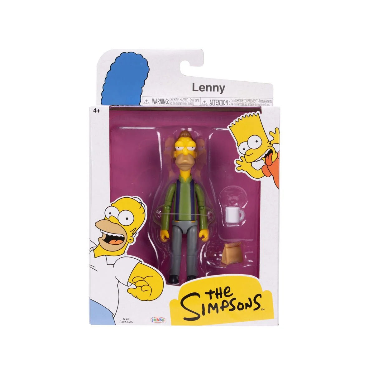 The Simpsons - 5" Action Figure Wave 3 - Jakks Pacific - Complete Set of 4