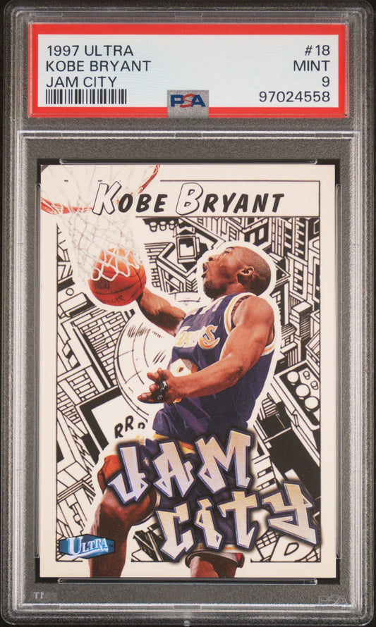 1997-98 Fleer Ultra - Kobe Bryant - Jam City #18 - PSA 8