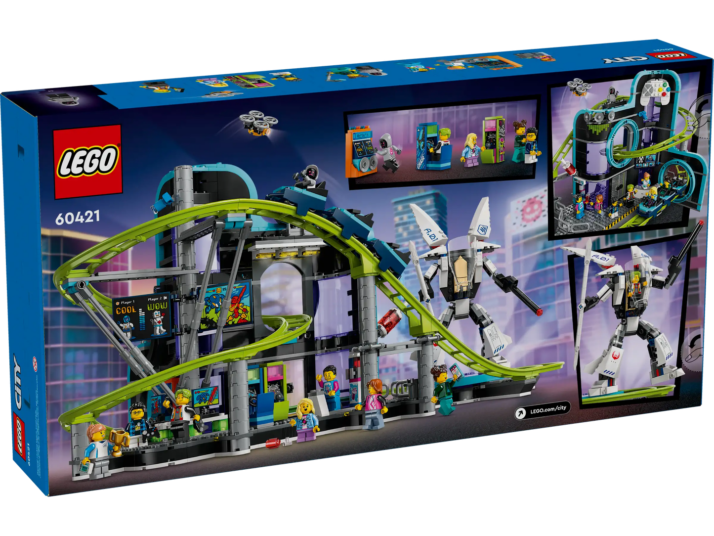 LEGO City - Robot World Roller-Coaster Park #60421