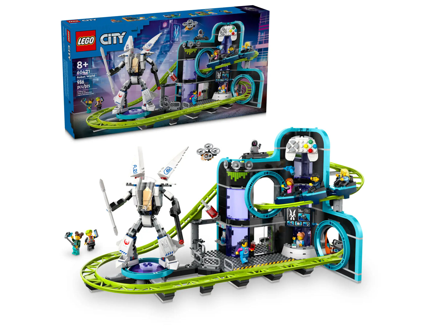 LEGO City - Robot World Roller-Coaster Park #60421