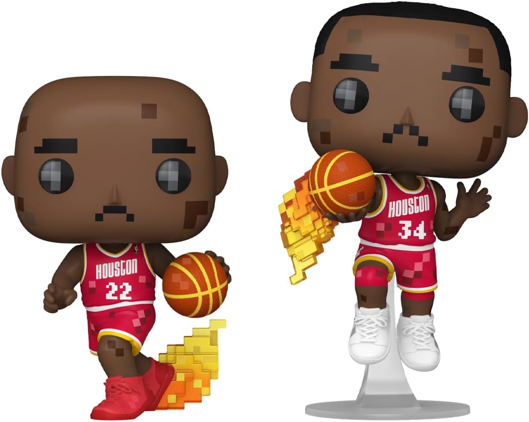 Funko Pop - NBA JAM: Rockets - Clyde Drexler and Hakeem Olajuwon 2-Pack