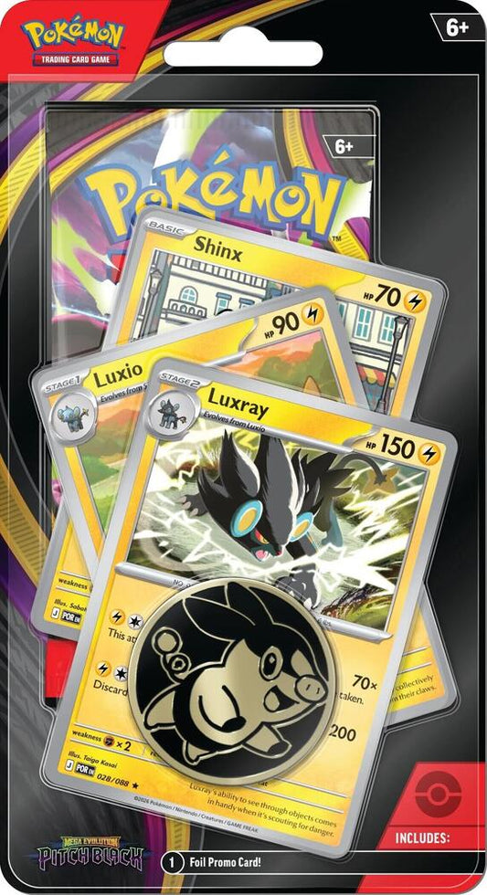 Pokemon Mega Evolution - ME05 Pitch Black - Check Lane Blister Pack (PRE-ORDER JULY 17)