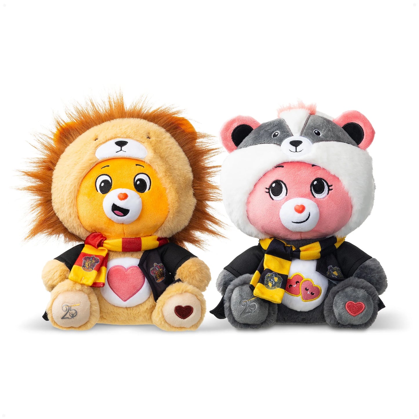 Harry Potter x Care Bears - 2-Pack 12" Gryffindor House Tenderheart Bear & Hufflepuff House - Love-a-Lot Bear