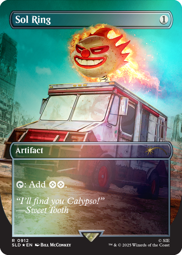 Magic: The Gathering - PlayStation x Twisted Metal Sol Ring Rainbow Foil Edition (PRE-ORDER LATE NOV)