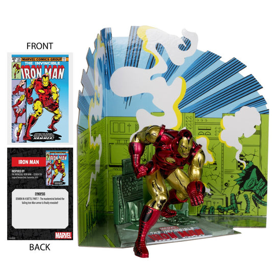 McFarlane - Iron Man (Iron Man #126) Scene Case - 1:10 Scale Posed Figure