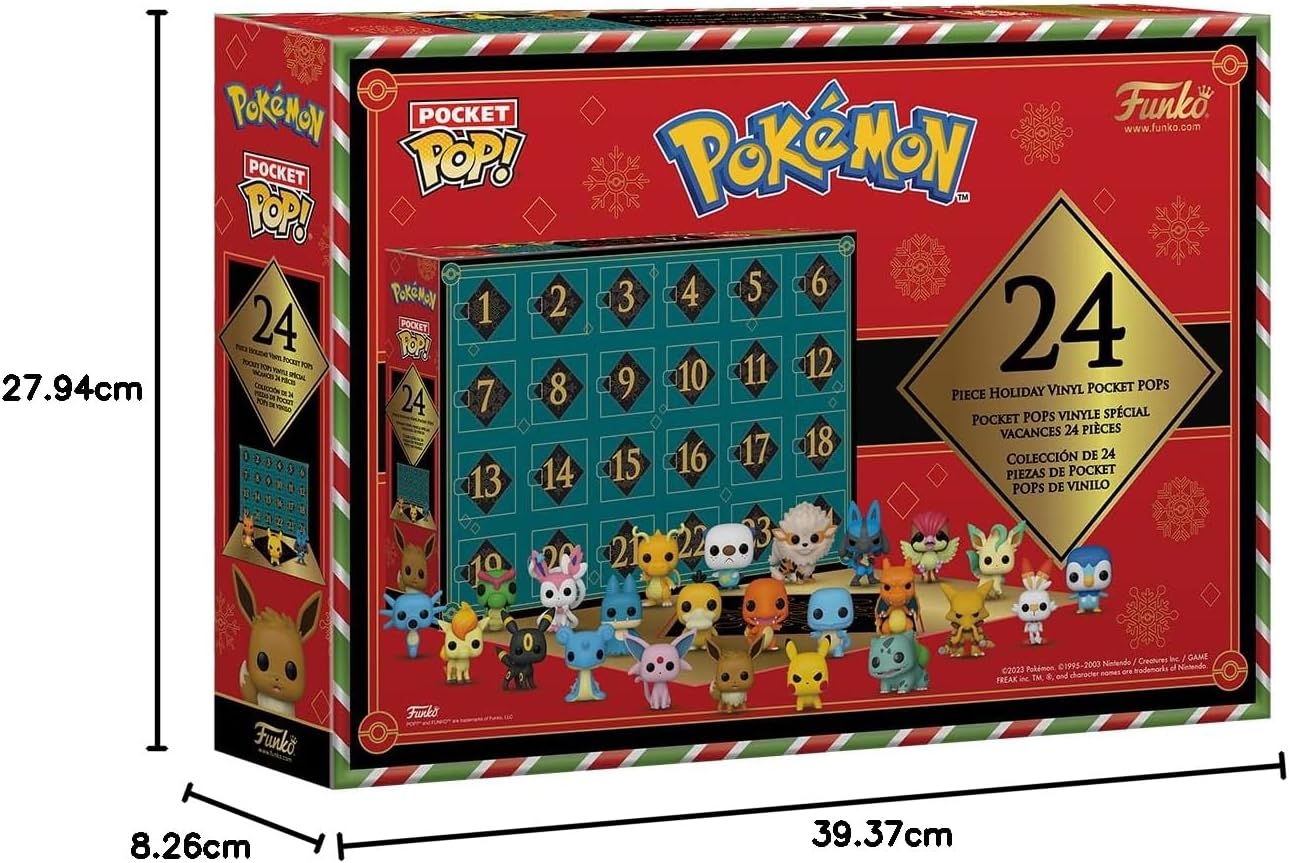 Funko - Pokemon 2023 - Holiday Advent Calendar - 24 Pocket Pop! 2" Funko