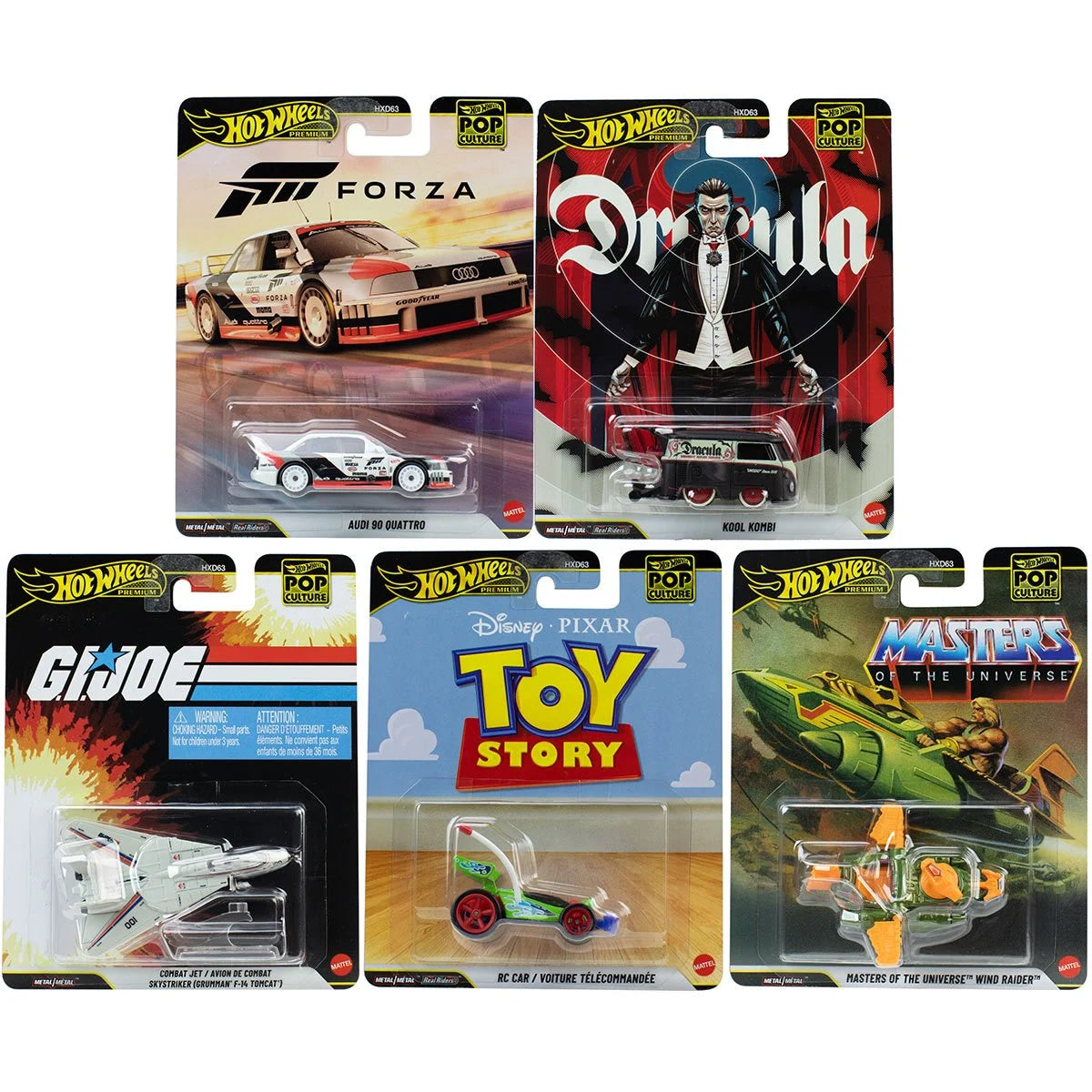 Hot Wheels - Pop Culture 2026 Mix 4 (956R) - Complete Set of 5