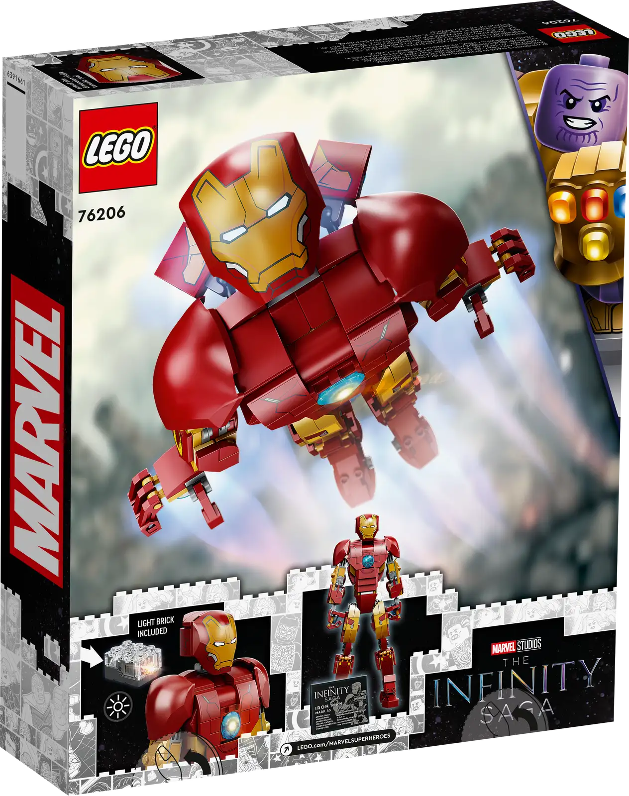 LEGO Marvel - Iron Man Figure - #76206 (RETIRED)