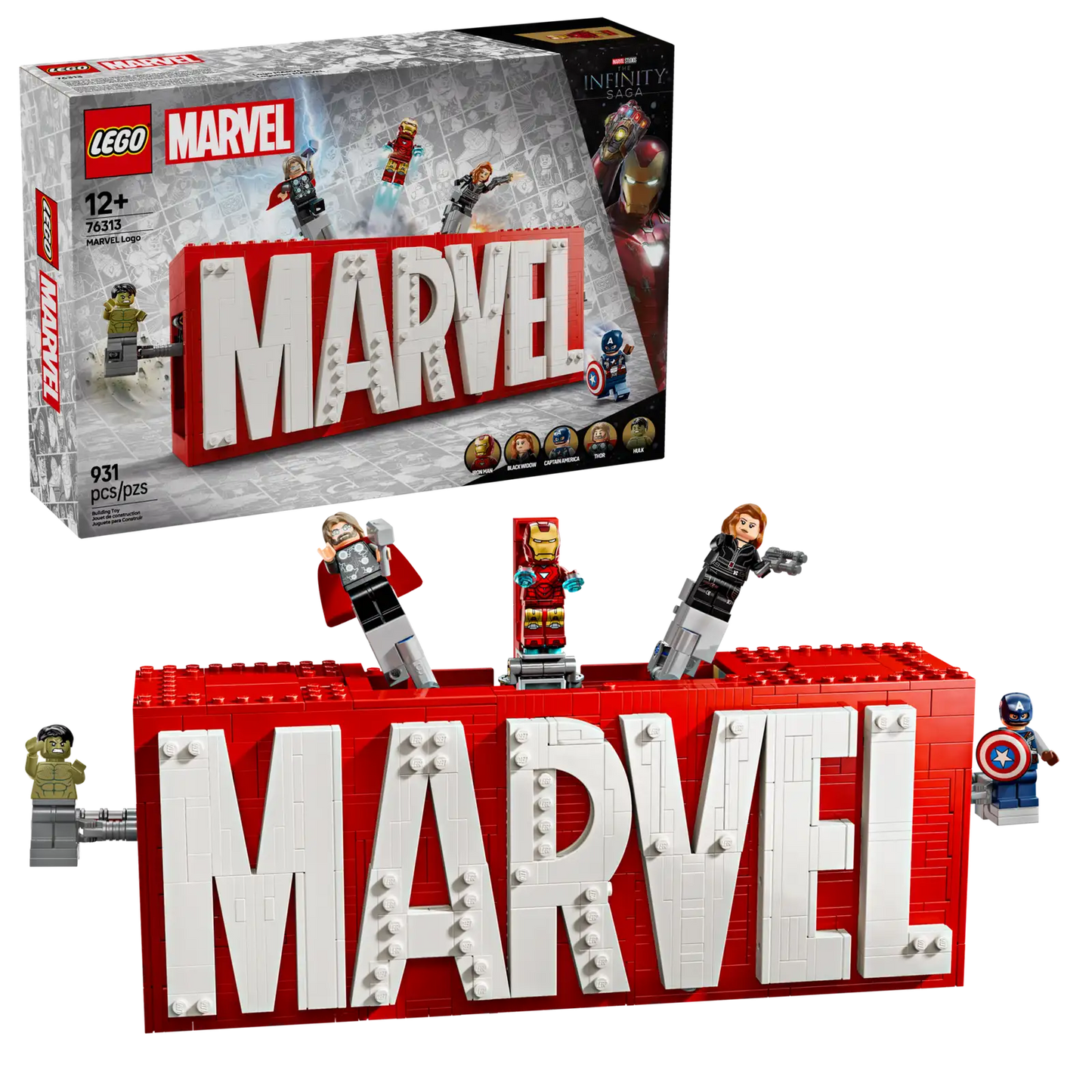 LEGO Marvel - MARVEL Logo & Minifigures - #76313