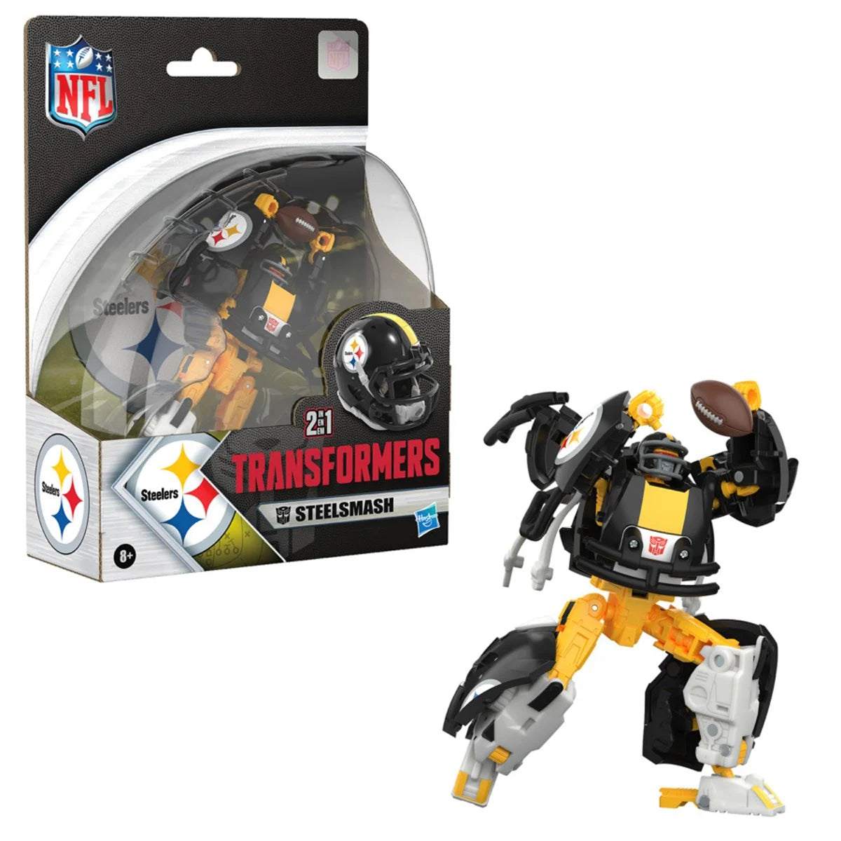 Transformers NFL Pittsburgh Steelers Steelsmash Action Figure (PRE-ORDER FEB 2026)