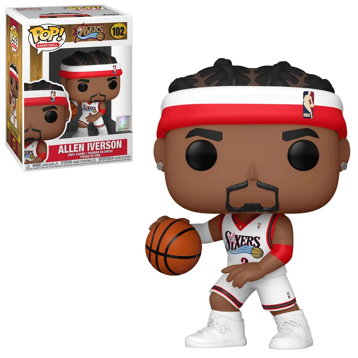 Funko NBA Legends - Allen Iverson (Sixers Home) #102 (PRE-ORDER JUNE 2025)