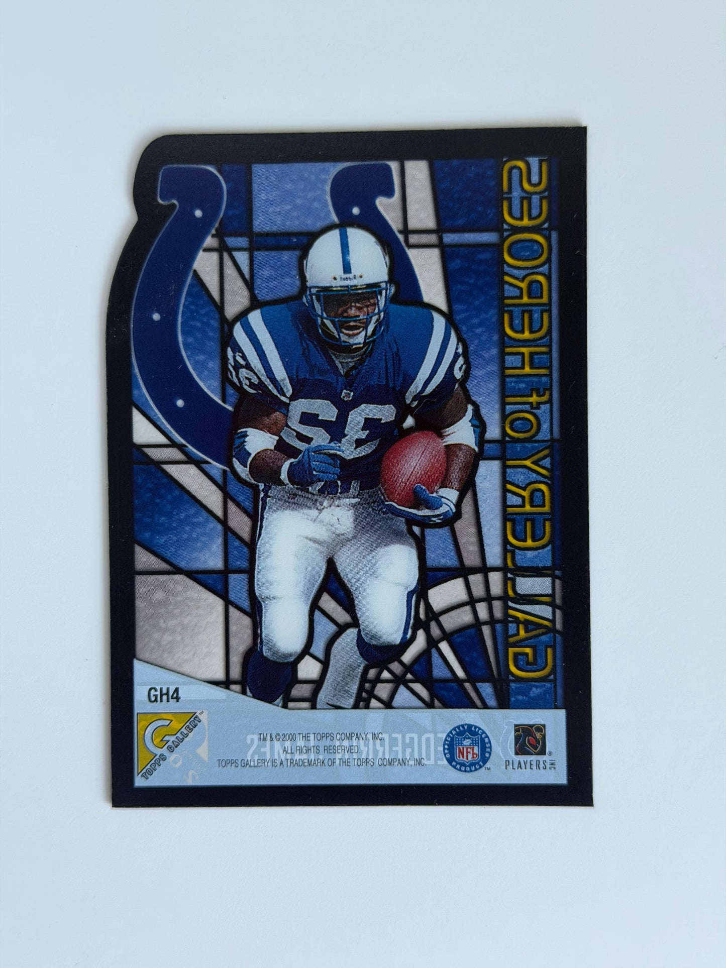 2000 Topps Gallery — Gallery of Heroes - Edgerrin James - #GH4 - Raw Ungraded Card