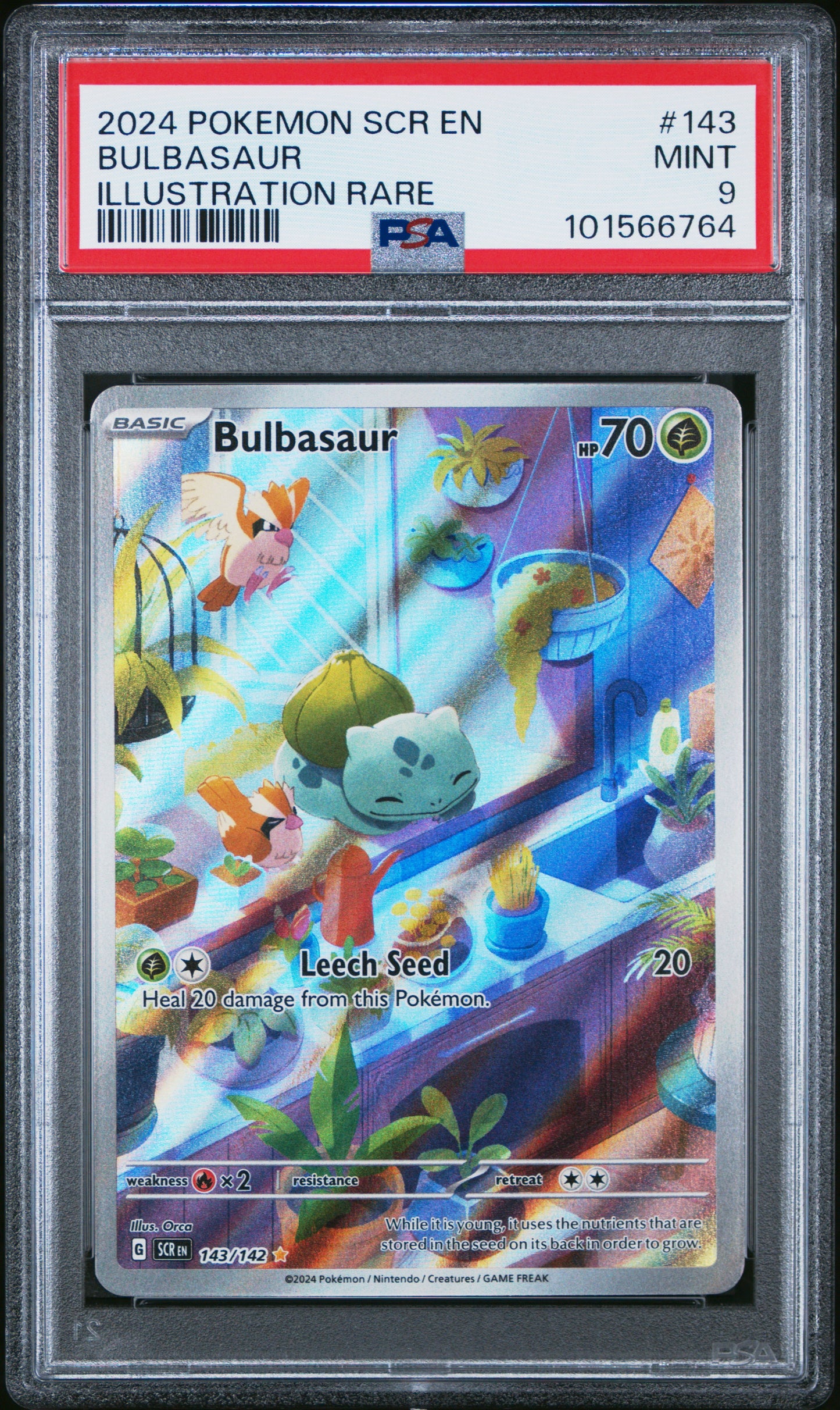 Pokemon - PSA 9 Illustration Rare Set - Squirtle #138 Stellar Crown - Charmander #044 Obsidian Flames ETB - Bulbasaur #143 Stellar Crown
