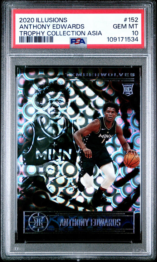 2020 Panini Illusions 152 Anthony Edwards Trophy Collection Asia - PSA Graded Card
