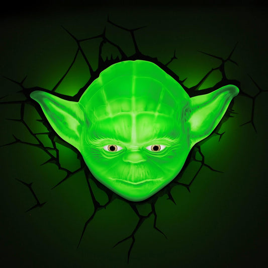 Star Wars - Yoda Face 3D-Deco LED Wall Light - 3D Light FX