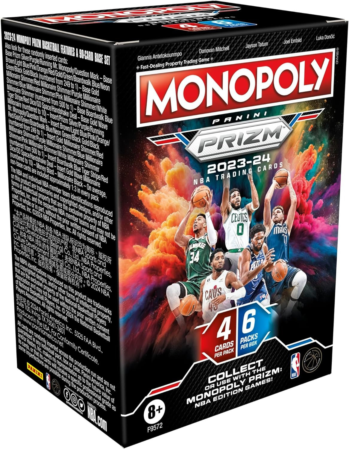 2023-24 Panini Monopoly Prizm: NBA Trading Cards Booster Box 2023-24 Panini Monopoly Prizm: NBA Trading Cards Booster Box