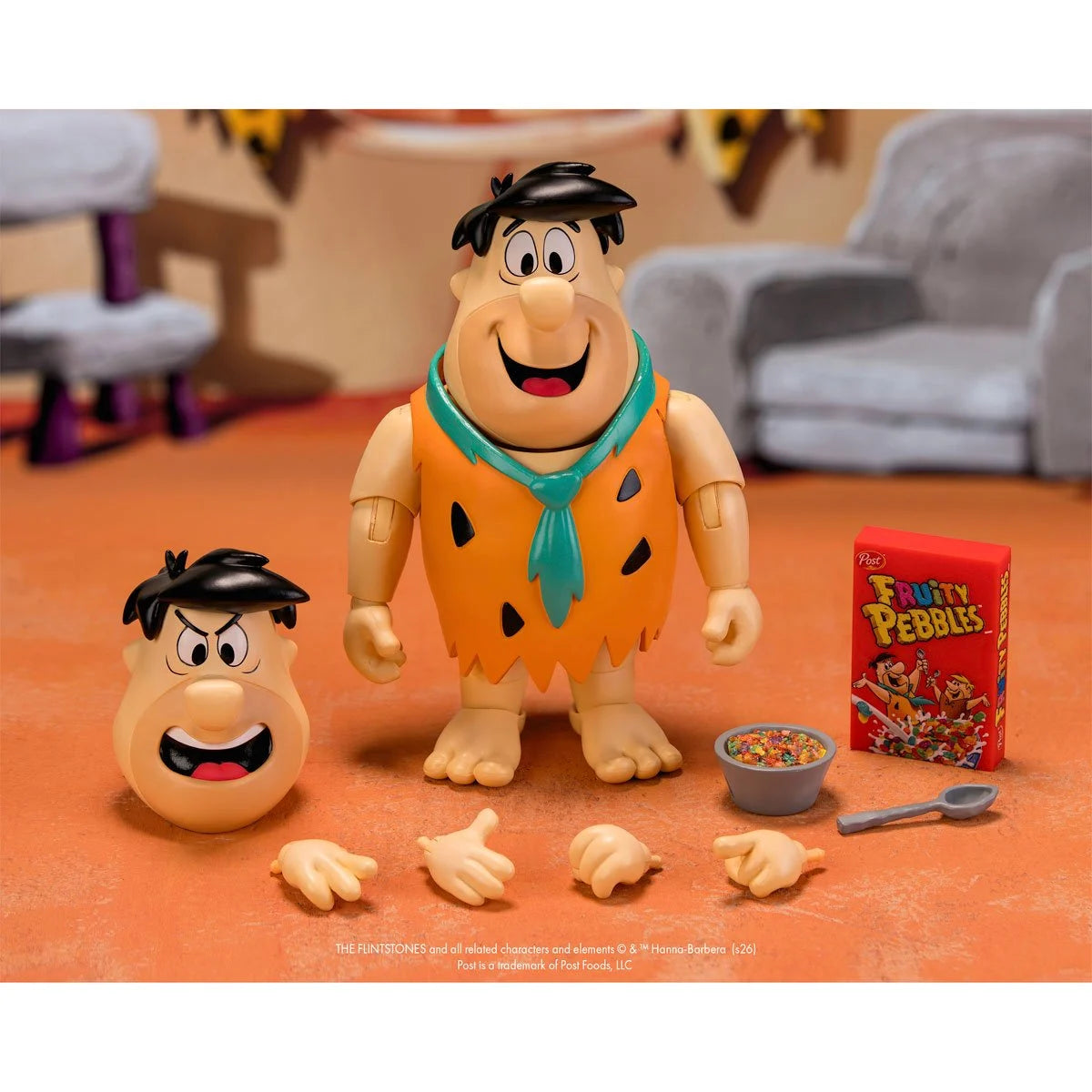 Fruity Pebbles Fred Flintstone & Cocoa Pebbles Barney Rubble Set of 2 - 1:12 Action Figure - Jada Toys (PRE-ORDER APRPIL 2026)