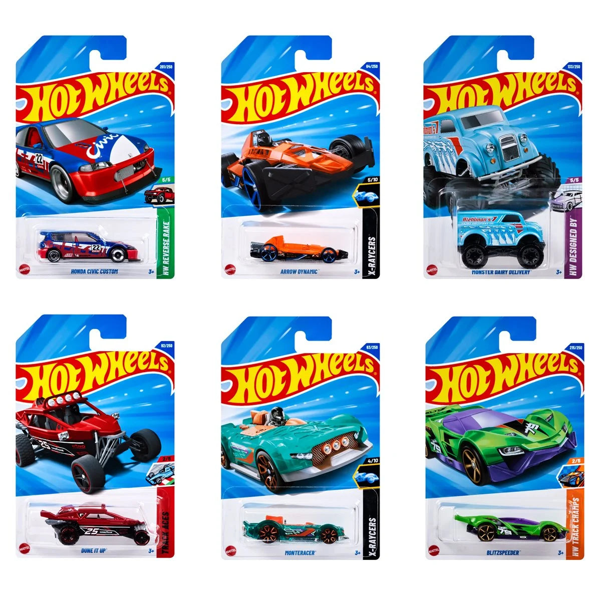 SEALED CASE OF 72 - Hot Wheels Basic Car 2025 Wave 12 (974L) - PRE-ORDER AUGUST 2025