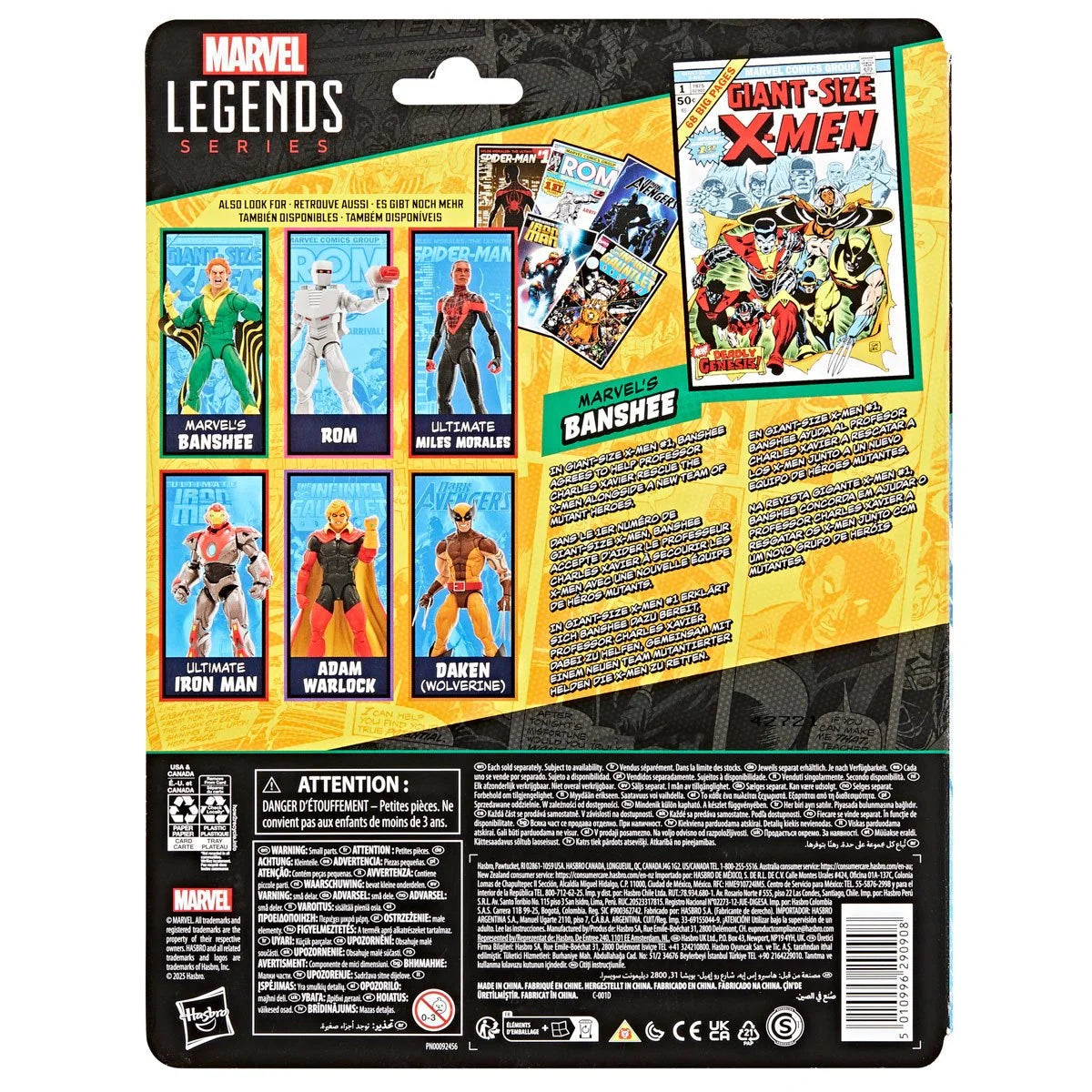 Marvel Legends -  Banshee Giant-Size X-Men  - Comics-Inspired 6-Inch Action Figure