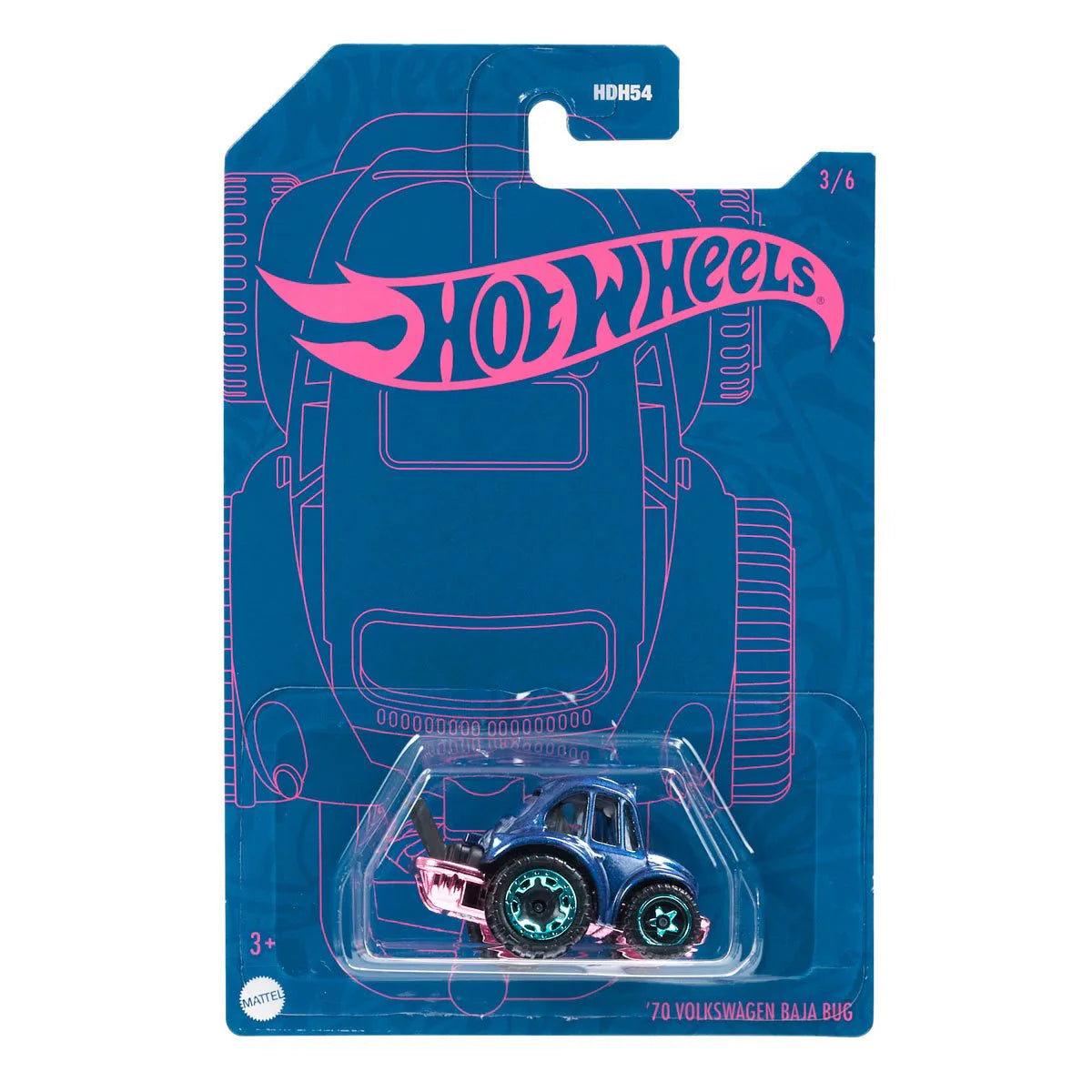Hot Wheels Pearl and Chrome 2022 Vehicle '70 Volkswagen Baja Bug