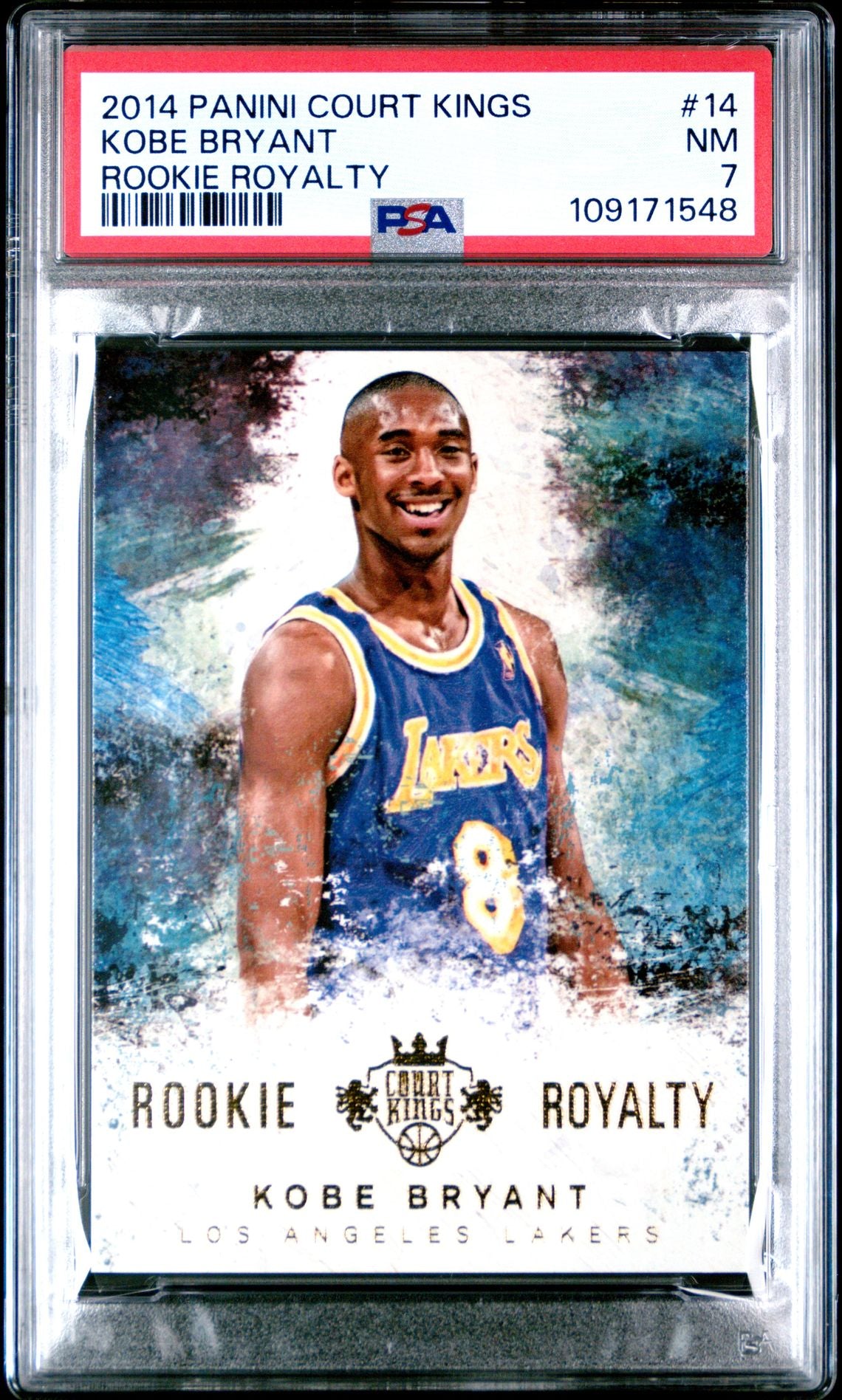 2014 Panini Court Kings Rookie Royalty 14 Kobe Bryant - PSA Graded Card