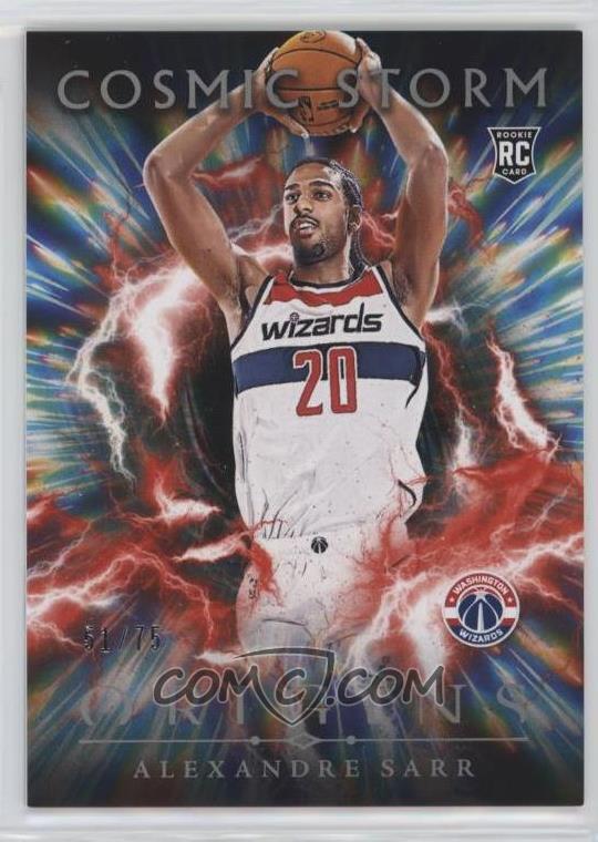 2024-25 Panini Origins - Cosmic Storm - Red - Alexandre Sarr #21 - Limited to /75 - Rookie Card - Ungraded Raw Card