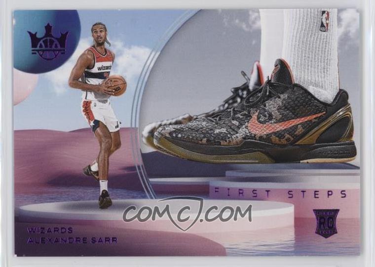 2024-25 Panini Court Kings - First Steps - Pink - Alexandre Sarr #10 - Limited to /99 - Rookie Card - Ungraded Raw Card