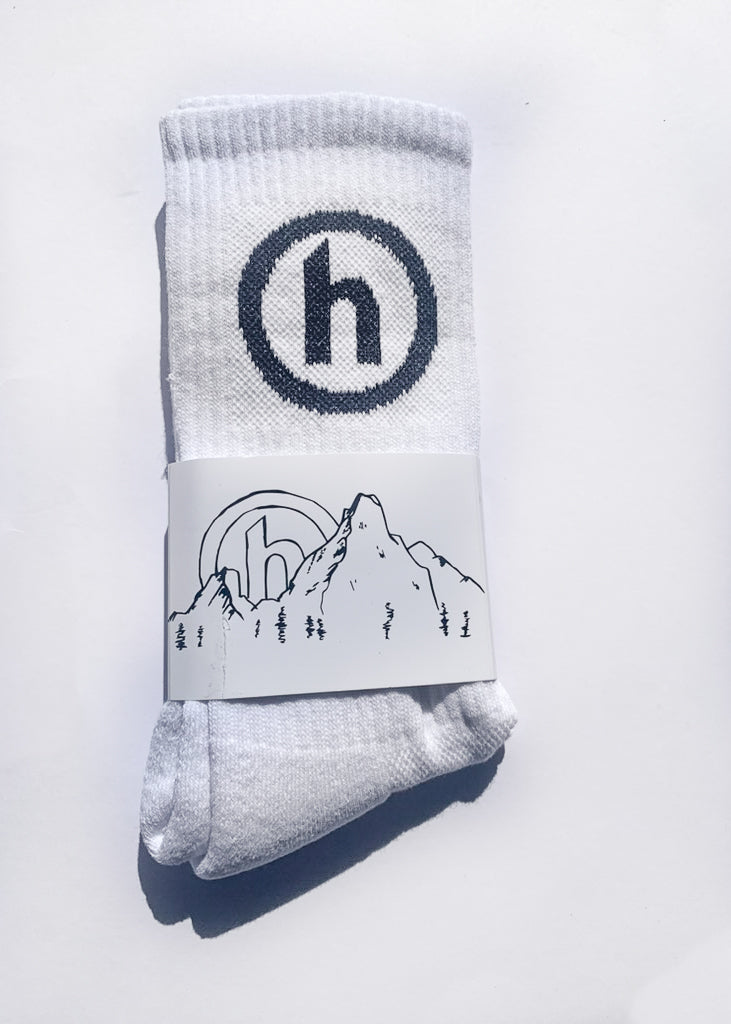 Hidden NY White/Black Classic Socks