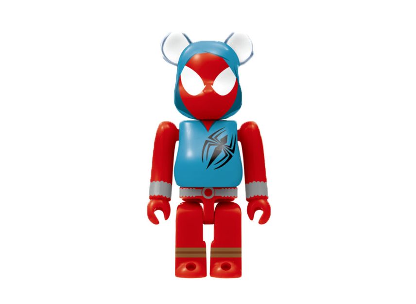 Medicom Bearbrick - Scarlet Spider #6 - Spider-Man Keychain - Japan Lottery Exclusive 100%