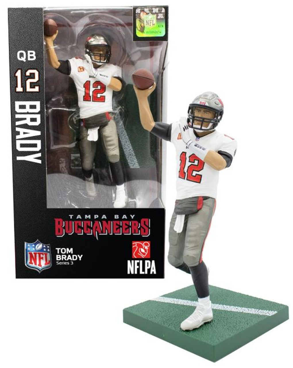 NFL Series 3 - Tom Brady 7-Inch Figure -  Tampa Bay Bucaneers (Slightly Damaged Box)