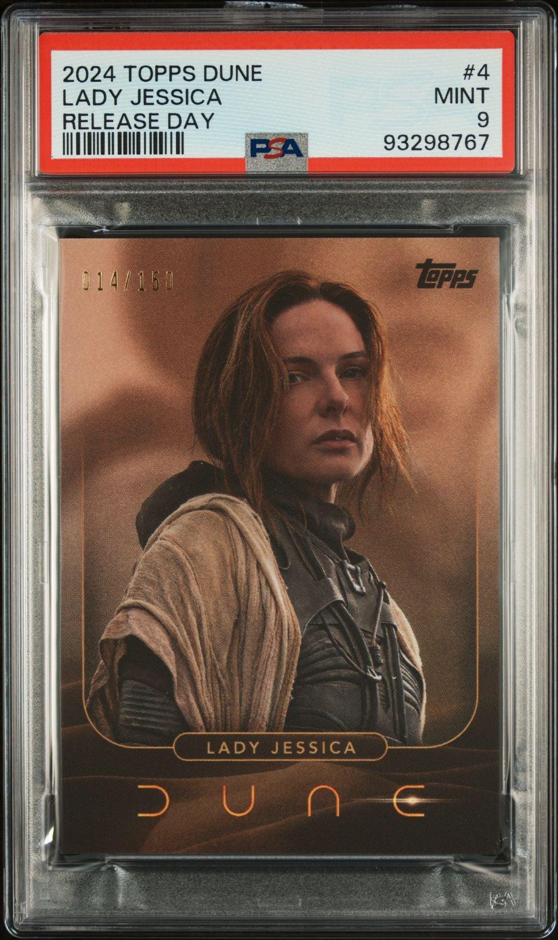 2024 Topps - Dune Release Day Exclusive #4 - Lady Jessica - PSA 9 - Numbered to /150