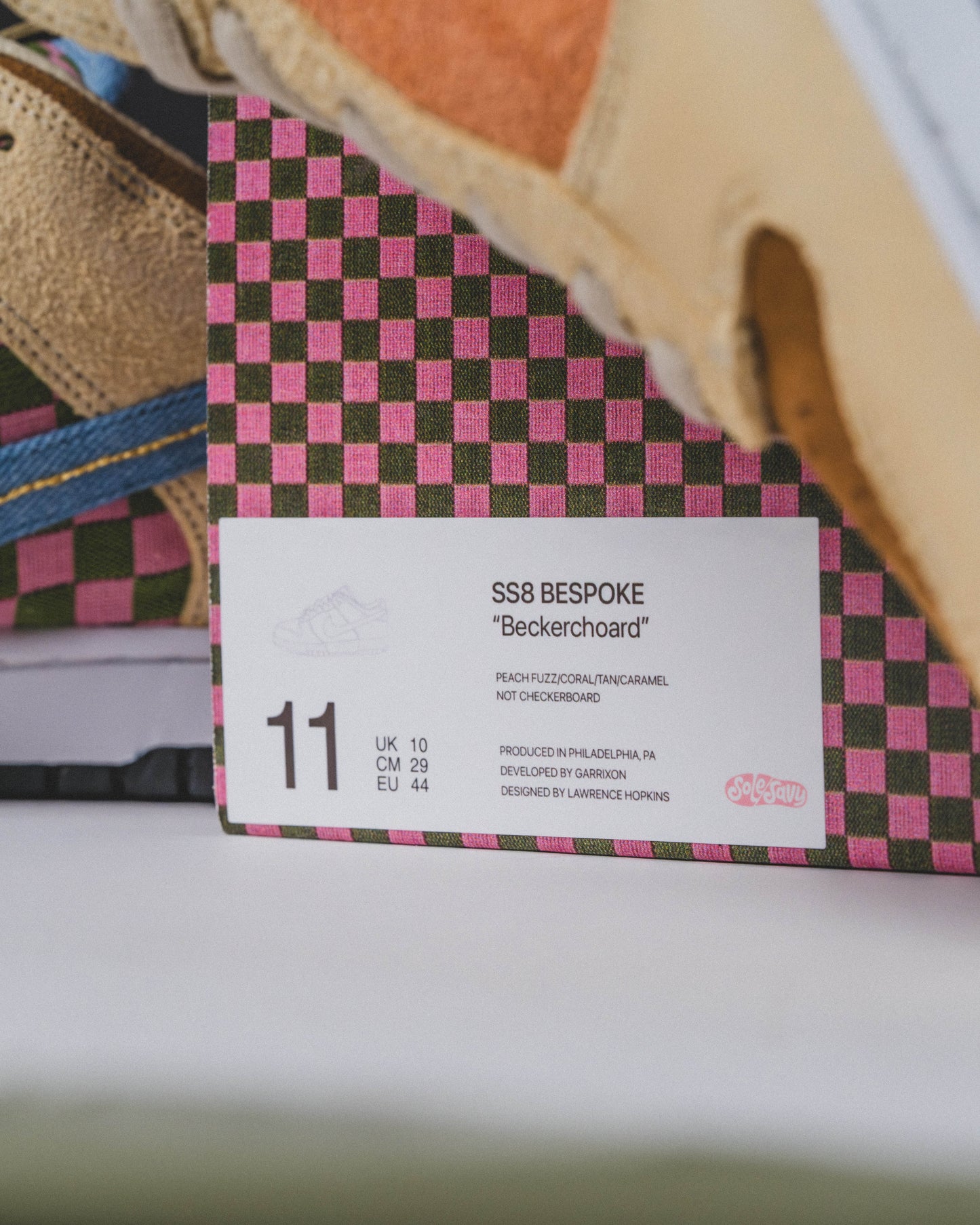 SoleSavy SS8 Bespoke “Beckerchoard” by Lawrence Hopkins (Made in the USA)