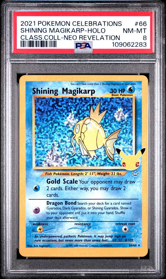 2021 Pokemon Celebrations Classic Collection — 66 Shining Magikarp-Holo — PSA Graded Card