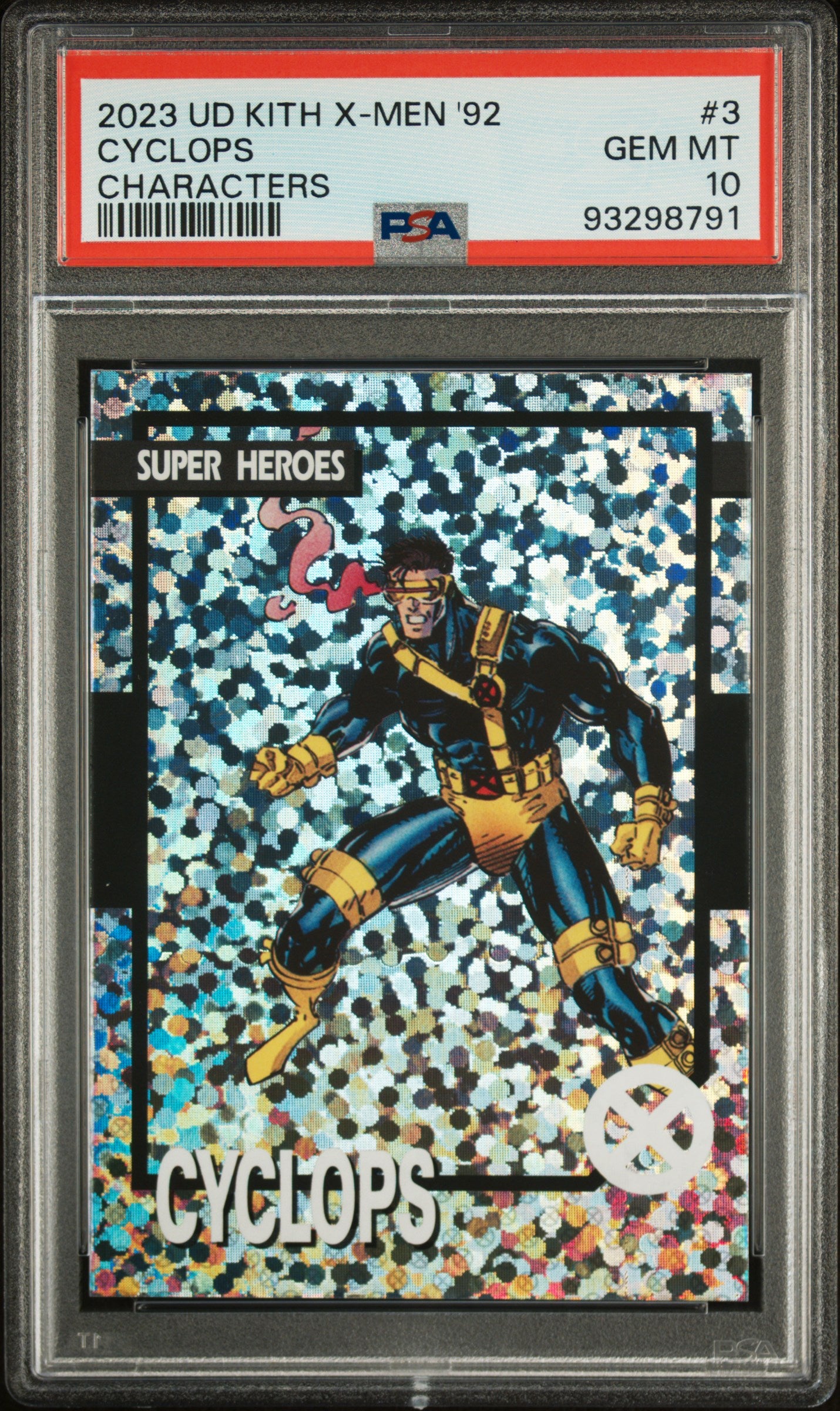 2023 Upper Deck Kith X-Men '92 Characters 3 Cyclops - Marvel - PSA 10