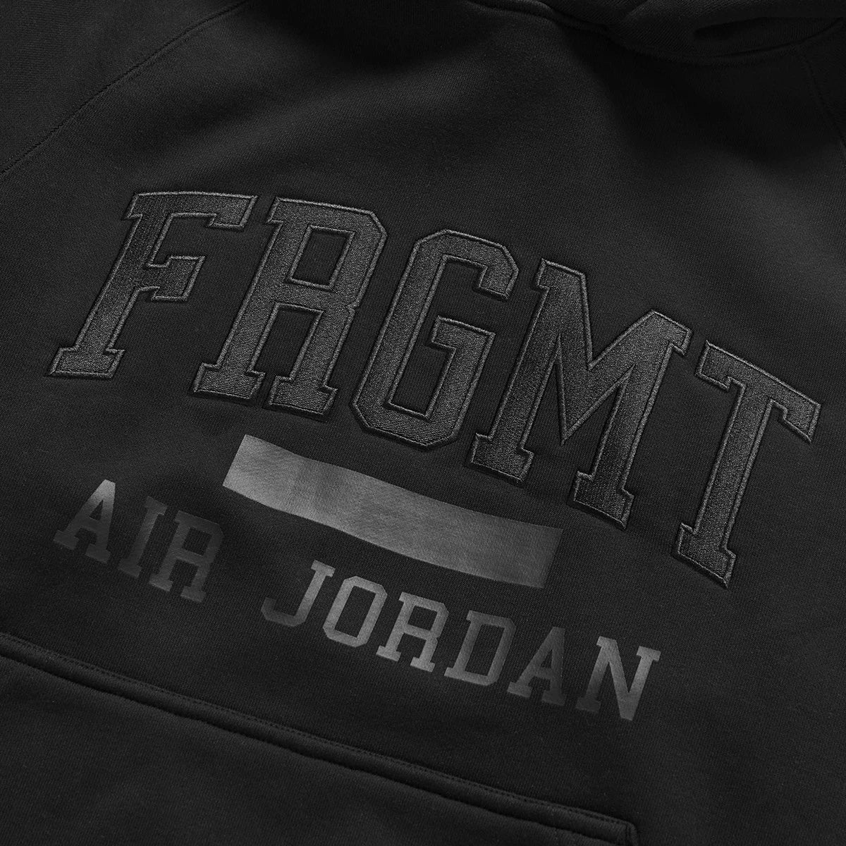 Air Jordan x Fragment Pullover Hoodie 'Black/Reflective Silver'
